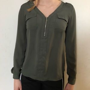 Army Green Blouse
